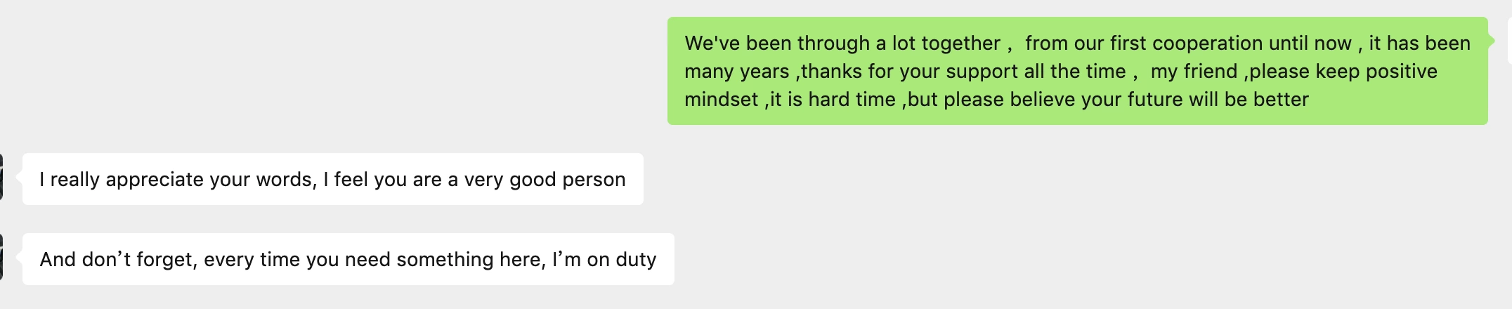 Client chat feedback 3